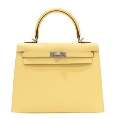 HERMES (エルメス) ケリー25 セリエ ショルダーバッグ ハンドバッグ ジョーヌプッサン(シルバー金具) エプソン W刻印 未使用 R213 銀座店