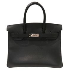 HERMES (エルメス) バーキン30 ハンドバッグ ブラック(シルバー金具) ヴァッシュリエジェ □Ｉ刻印 ランクA S6 銀座店