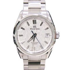 GRAND SEIKO (グランドセイコー) ヘリテージコレクション メカニカルハイビート36000 白樺 腕時計 SLGH005 シルバー SS 付属品完品 中古 T-178 銀座店