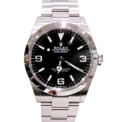 ROLEX (ロレックス) エクスプローラー40 腕時計 224270 ブラック SS オイスター 付属品完品 新品同様 T-054 銀座店