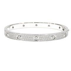 Cartier (カルティエ) ラブブレスレット クラシックモデル パヴェ 12Pダイヤモンド 750WG(53.8g) サイズ19(約18.5cm) ランクA R205 銀座店