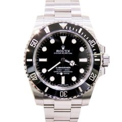 ROLEX (ロレックス) サブマリーナーノンデイト 腕時計 114060 ブラック SS オイスター 付属品完品 中古美品 T-067 銀座店