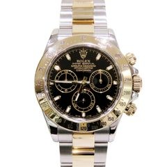 ROLEX (ロレックス) コスモグラフデイトナ 腕時計 116523 ブラック SS/YG オイスター ギャラ無し 新品同様 T-083 銀座店