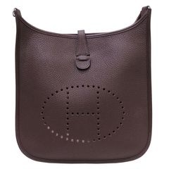 HERMES (エルメス) エヴリンPM ショルダーバッグ ルージュセリエ/シルバー金具 トリヨン U刻印 ランクA P177 銀座店