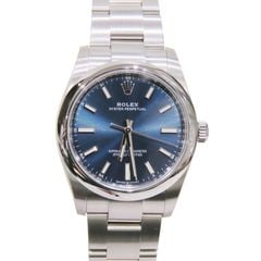 ROLEX (����å���) �����������ѡ��ڥ��奢��34 �ӻ��� 124200 �֥饤�ȥ֥롼 SS ���������� ̤Ĵ�� ��� Y-070 ���Ź