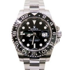 ROLEX (ロレックス) GMTマスター 腕時計 116710LN ブラック SS オイスター 付属品完品 中古 T-161 銀座店