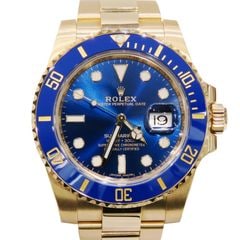 ROLEX (ロレックス) サブマリーナーデイト 腕時計 116618LB ブルー YG オイスター 付属品完品 中古美品 U-245 銀座店