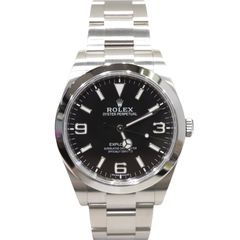 ROLEX (ロレックス) エクスプローラー 腕時計 214270 ブラック SS オイスター 付属品完品 中古美品 T-184 銀座店