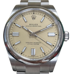 ROLEX(ロレックス) オイスタパーペチュアル41　134300　ベージュ　保管傷あり　未使用品　AL-770(中野店)