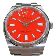 ROLEX(ロレックス) オイスターパーペチュアル41  124300 コーラルレッド　中古品(ノンポリッシュ) AL-782 (中野店)　