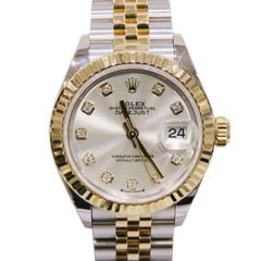ROLEX (ロレックス) デイトジャスト28 腕時計 279173 シルバー 10Pダイヤ SS/YG ジュビリー 付属品完品 中古美品 U-202 銀座店