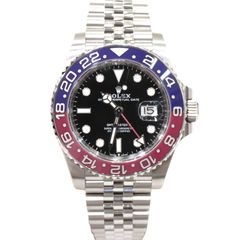ROLEX (ロレックス) GMTマスター 腕時計 126710BLRO ブラック SS オイスター 未調整 新品同様 T-264 銀座店