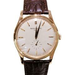 PATEK PHILIPPE (パテック フィリップ) カラトラバ 腕時計 5196R-001 シルバー PG レザー 付属品完品 中古美品 U-187 銀座店