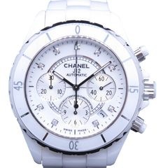 CHANEL(シャネル)/J12/クロノグラフ/H2009/ホワイト/9Pダイヤ/セラミック/SS/41mm/2023.9月/中古美品/NAC-331（名古屋店）