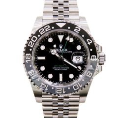ROLEX (ロレックス) GMTマスター 腕時計 126710GRNR ブラック SS ジュビリー 未調整 付属品完品 未使用 U-068 銀座店