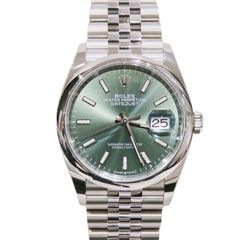 ROLEX (ロレックス) デイトジャスト36 腕時計 126200 ミントグリーン SS ジュビリー 未調整 付属品完品 未使用 X-045 銀座店