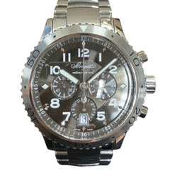 Breguet（ブレゲ） トランスアトランティック XXI 3810ST/92/SZ9 クロノグラフ グレー SS 　完品　中古品　AE-19（中野店）