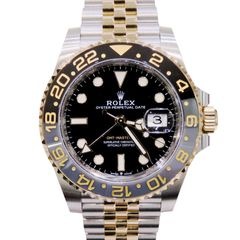 ROLEX (ロレックス) GMTマスター 腕時計 126713GRNR ブラック SS/YG ジュビリー 未調整 付属品完品 未使用 U-042 銀座店
