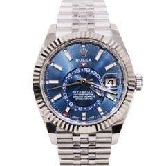 ROLEX (ロレックス) スカイドゥエラー 腕時計 326934 ブルー SS/WG ジュビリー 3コマ欠品 中古美品 U-063 銀座店