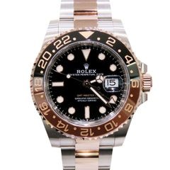 ROLEX (ロレックス) GMTマスター 腕時計 126711CHNR ブラック カフェオレ SS/ERG オイスター 未調整 付属品完品 未使用 U-097 銀座店