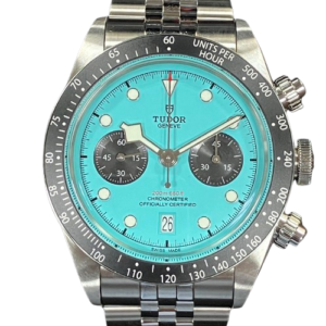 s.19.78  【極美品】 チュードル TUDOR 79360N TUDOR（チューダー）ブラックベイクロノ ターコイズ 79360N 未
