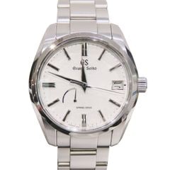 GRAND SEIKO (グランドセイコー) スプリングドライブ 腕時計 SBGA465 ホワイト SS 付属品完品 中古 U-110 銀座店