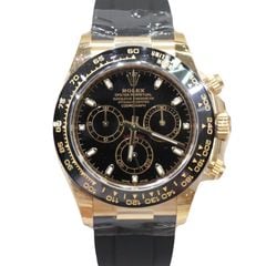 ROLEX (ロレックス) コスモグラフデイトナ 腕時計 116518LN ブラック YG/オイフレD・F 完品 未使用 U-131 銀座店