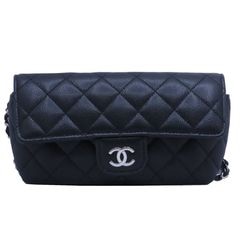 CHANEL(シャネル)/アイウェアケース/AP2044/メガネケース/サングラスケース/キャビア/ブラック/SV金具/中古美品/NAC-348（名古屋店）