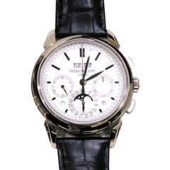 PATEK PHILIPPE (パテック フィリップ) グランドコンプリケーション パーペチュアルカレンダー 腕時計 5270G-001 ホワイト WG レザー 付属品完品 2025年正規OH済 新品