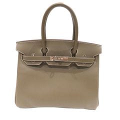 HERMES (エルメス) バーキン30 ハンドバッグ エトゥープ(シルバー金具) エプソン Z刻印 Aランク 銀座店 T72
