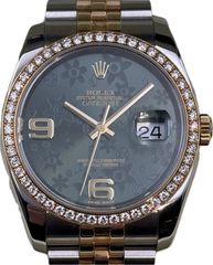 ROLEX(ロレックス) デイトジャスト36 116243 グリーンフラワー ジュビリー 2010年4月 中古美品 ST-364 心斎橋店