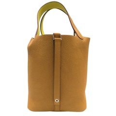 HERMES (エルメス) ピコタンロックMM エクラ トートバッグ ビスキュイ/レモンチェッロ/シルバー金具 トリヨン/スイフト Y刻印 未使用 T92 銀座店