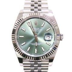 ROLEX (ロレックス) デイトジャスト41 腕時計 126334 ミントグリーン SS/WG ジュビリー 付属品完品 中古美品 U-178 銀座店