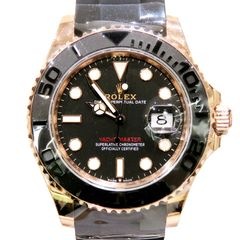 ROLEX (ロレックス) ヨットマスター 腕時計 126655 ブラック ERG オイフレ(D.F) 付属品完品 未使用 U-192 銀座店
