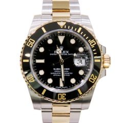 ROLEX (ロレックス) サブマリーナーデイト 腕時計 116613LN ブラック SS/YG オイスター 未調整 付属品完品 中古美品 W-203 銀座店