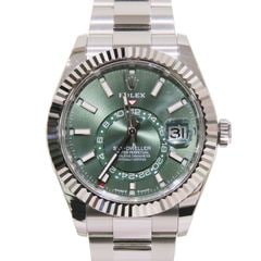 ROLEX (ロレックス) スカイドゥエラー 腕時計 336934 ミントグリーン SS/WG オイスター 未調整 付属品完品 新品同様 X-107 銀座店