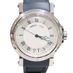 BREGUET (ブレゲ) マリーン2 腕時計 5817ST/12/5V8 ホワイト SS/ラバー 正規OH済(2024年) 中古 W-032 銀座店
