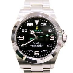 ROLEX (ロレックス) エアキング 腕時計 126900 ブラック SS オイスター 付属品完品 中古美品 U-215 銀座店