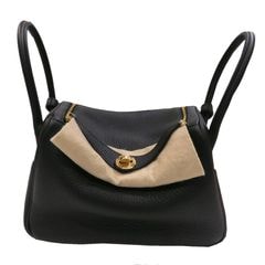 HERMES (エルメス) リンディ26 ショルダーバッグ ブラック/ゴールド金具 トリヨン K刻印 未使用 T49 銀座店