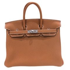 HERMES (エルメス) バーキン25 ハンドバッグ ゴールド(シルバー金具) トゴ K刻印 未使用 T83 銀座店