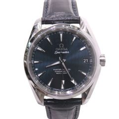 OMEGA (オメガ) シーマスター アクアテラ 腕時計 231.13.39.21.03.001 ブルー レザー 付属品完品 中古 U-225 銀座店