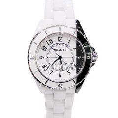 CHANEL(����ͥ�) J12 �ѥ�ɥå��� �ӻ��� H6515 �ۥ磻��/�֥�å� SS/����ߥå� ��°�ʴ��� ��� W-245 ���Ź