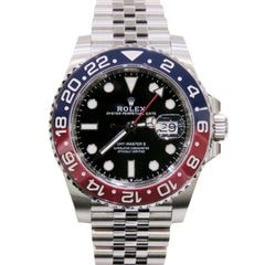 ROLEX (ロレックス) GMTマスター 腕時計 126710BLRO ブラック SS ジュビリー 未調整 付属品完品 未使用 W-070 銀座店