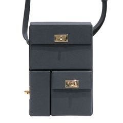 HERMES (エルメス) ケリーマルチポケットトゥーゴー ショルダーバッグ グレー系/シャンパンゴールド金具 エプソン W刻印 ランクA T136 銀座店