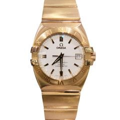 OMEGA (オメガ) コンステレーション ダブルイーグル 腕時計 1101.30 ホワイト PG 15コマ ギャラ無し 中古 U-271 銀座店