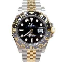 ROLEX (ロレックス) GMTマスター 腕時計 126713GRNR ブラック SS ジュビリー 付属品完品 中古美品 W-009 銀座店
