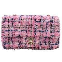 CHANEL (シャネル) ミニフラップバッグ ショルダーバッグ A69900 ピンク(ゴールド金具) ツイード ランクA R105 銀座店