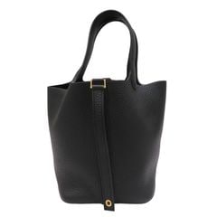 HERMES (エルメス) ピコタンロックPM トートバッグ ブラック(ゴールド金具) トリヨン K刻印 ランクA U16 銀座店