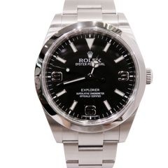 ROLEX (ロレックス) エクスプローラー 腕時計 214270 ブラック SS オイスター 付属品完品 中古 W-036 銀座店