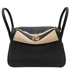 HERMES (エルメス) リンディ26 ショルダーバッグ ブラック/ゴールド金具 トリヨン K刻印 未使用 U7 銀座店